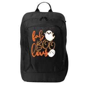 Stylish leopard Halloween Fab-BOO-lous Ghost City Backpack