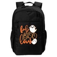 Stylish leopard Halloween Fab-BOO-lous Ghost Backpack