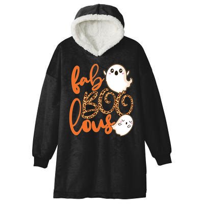 Stylish leopard Halloween Fab-BOO-lous Ghost Hooded Wearable Blanket