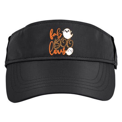 Stylish leopard Halloween Fab-BOO-lous Ghost Adult Drive Performance Visor