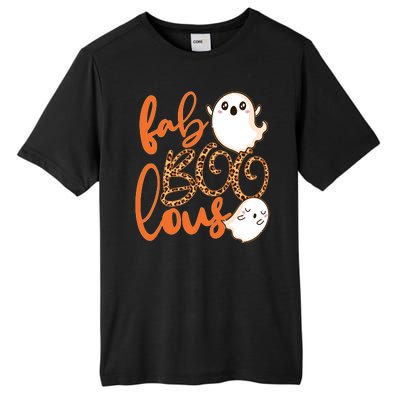 Stylish leopard Halloween Fab-BOO-lous Ghost Tall Fusion ChromaSoft Performance T-Shirt