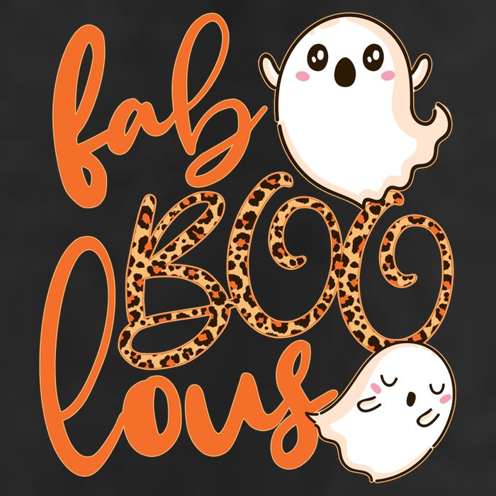 Stylish leopard Halloween Fab-BOO-lous Ghost 15oz Campfire Ceramic Mug