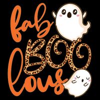 Stylish leopard Halloween Fab-BOO-lous Ghost 16 in Basic Backpack