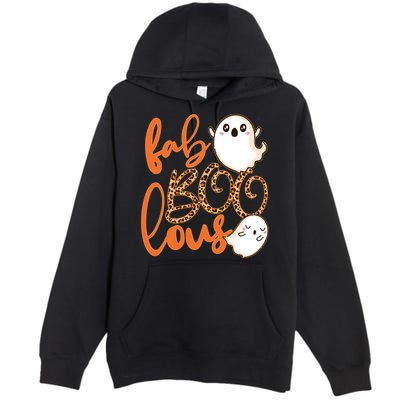 Stylish leopard Halloween Fab-BOO-lous Ghost Premium Pullover Hoodie