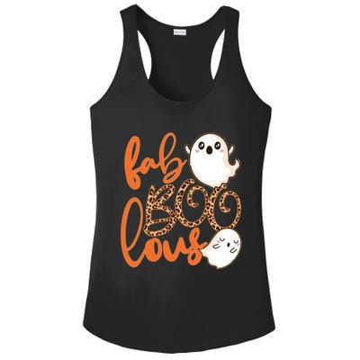 Stylish leopard Halloween Fab-BOO-lous Ghost Ladies PosiCharge Competitor Racerback Tank