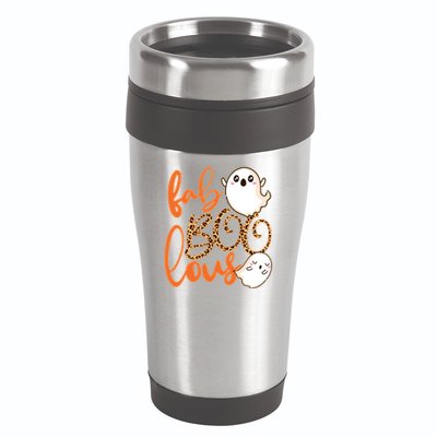 Stylish leopard Halloween Fab-BOO-lous Ghost 16oz Travel Tumbler
