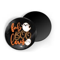 Stylish leopard Halloween Fab-BOO-lous Ghost Magnet