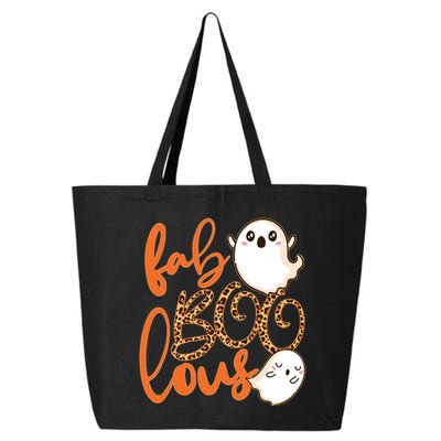Stylish leopard Halloween Fab-BOO-lous Ghost 25L Jumbo Tote