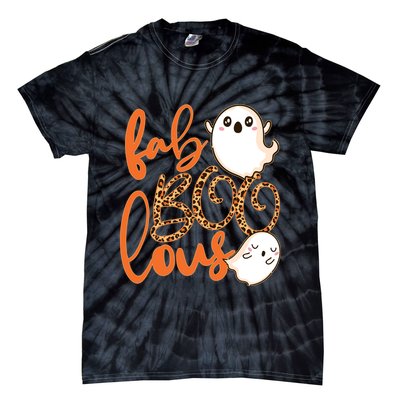 Stylish leopard Halloween Fab-BOO-lous Ghost Tie-Dye T-Shirt