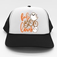 Stylish leopard Halloween Fab-BOO-lous Ghost Trucker Hat