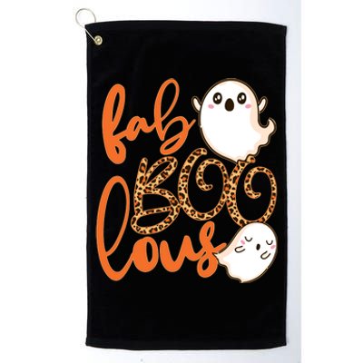 Stylish leopard Halloween Fab-BOO-lous Ghost Platinum Collection Golf Towel