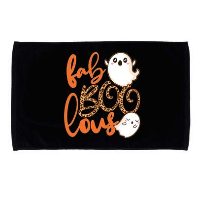 Stylish leopard Halloween Fab-BOO-lous Ghost Microfiber Hand Towel