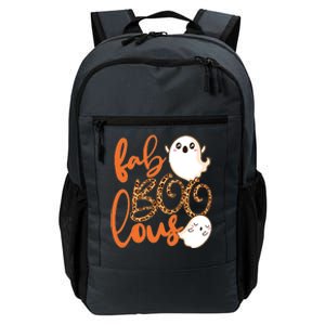 Stylish leopard Halloween Fab-BOO-lous Ghost Daily Commute Backpack