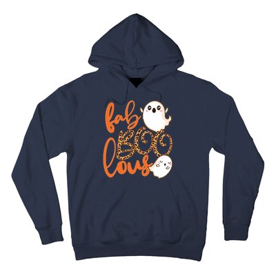 Stylish leopard Halloween Fab-BOO-lous Ghost Hoodie