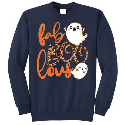 Stylish leopard Halloween Fab-BOO-lous Ghost Sweatshirt