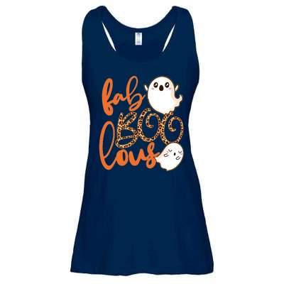 Stylish leopard Halloween Fab-BOO-lous Ghost Ladies Essential Flowy Tank