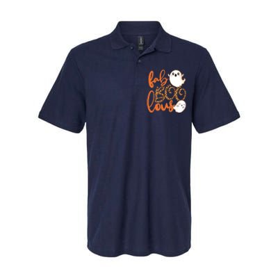 Stylish leopard Halloween Fab-BOO-lous Ghost Softstyle Adult Sport Polo