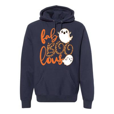 Stylish leopard Halloween Fab-BOO-lous Ghost Premium Hoodie