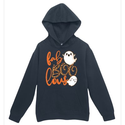 Stylish leopard Halloween Fab-BOO-lous Ghost Urban Pullover Hoodie