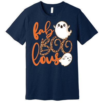 Stylish leopard Halloween Fab-BOO-lous Ghost Premium T-Shirt