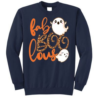 Stylish leopard Halloween Fab-BOO-lous Ghost Tall Sweatshirt