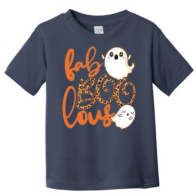 Stylish leopard Halloween Fab-BOO-lous Ghost Toddler T-Shirt