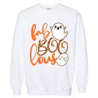 Stylish leopard Halloween Fab-BOO-lous Ghost Garment-Dyed Sweatshirt