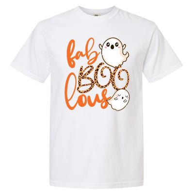 Stylish leopard Halloween Fab-BOO-lous Ghost Garment-Dyed Heavyweight T-Shirt