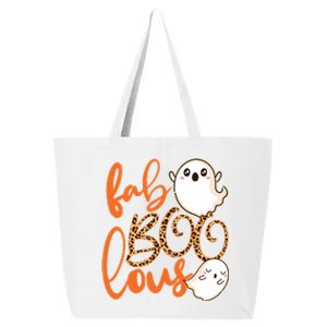 Stylish leopard Halloween Fab-BOO-lous Ghost 25L Jumbo Tote