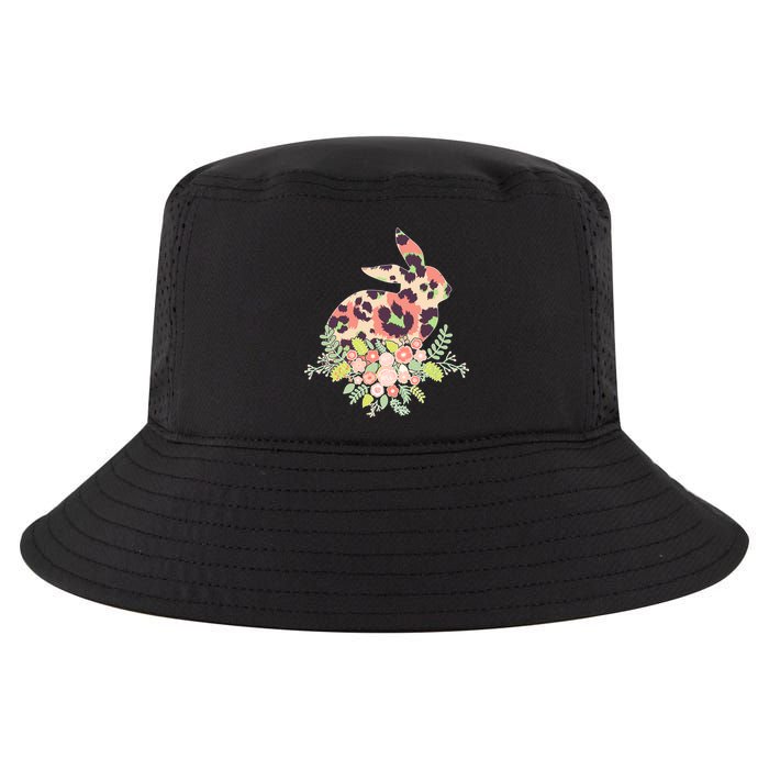 Stylish Leopard Pattern Easter Bunny Cool Comfort Performance Bucket Hat