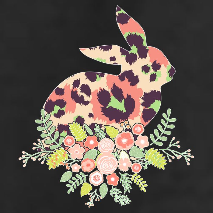 Stylish Leopard Pattern Easter Bunny Cool Comfort Performance Bucket Hat