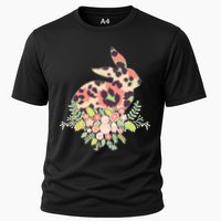 Stylish Leopard Pattern Easter Bunny Performance Shirt