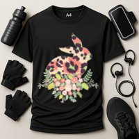 Stylish Leopard Pattern Easter Bunny Performance Shirt
