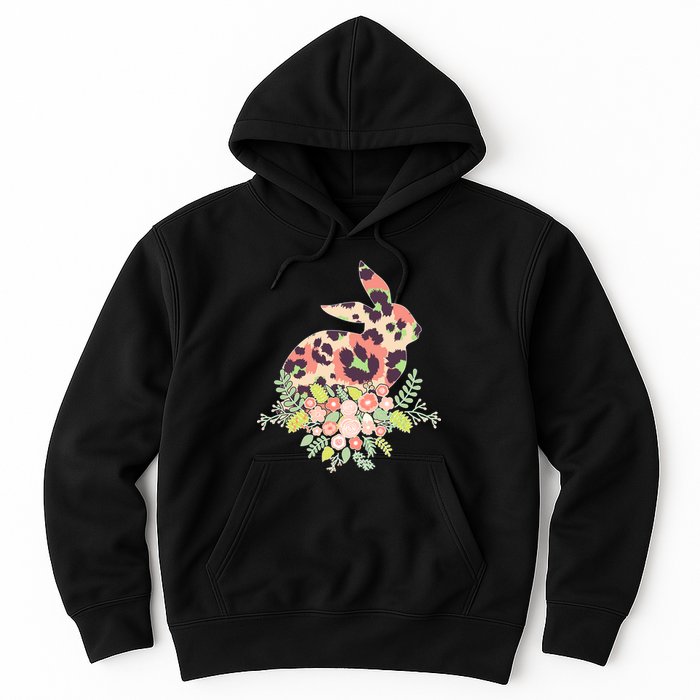 Stylish Leopard Pattern Easter Bunny Hoodie