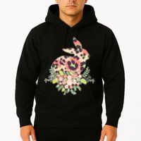 Stylish Leopard Pattern Easter Bunny Hoodie