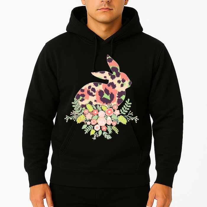 Stylish Leopard Pattern Easter Bunny Hoodie