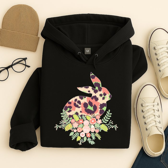Stylish Leopard Pattern Easter Bunny Hoodie