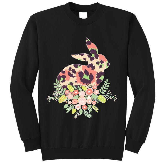 Stylish Leopard Pattern Easter Bunny Sweatshirt