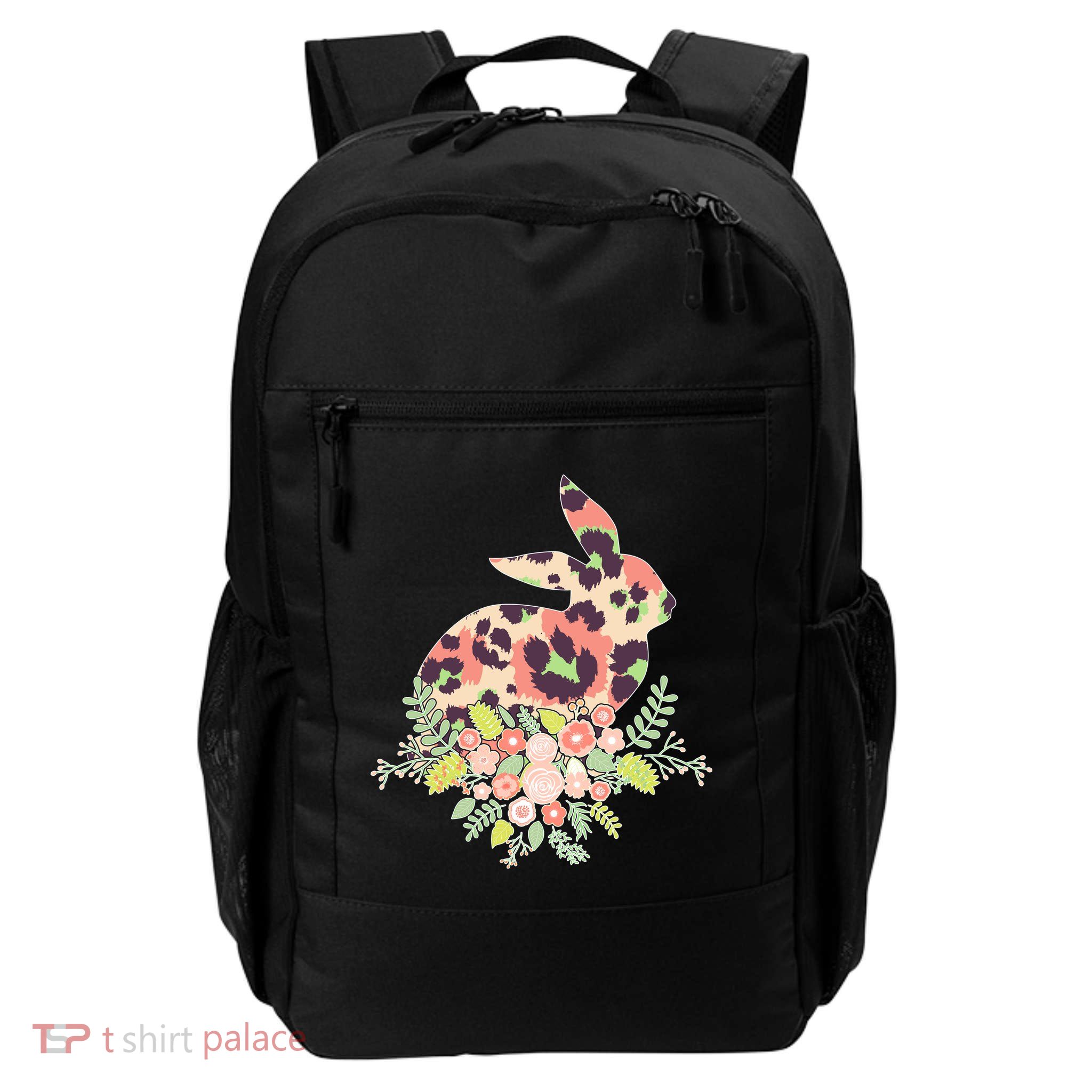 Stylish Leopard Pattern Easter Bunny Backpack