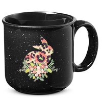 Stylish Leopard Pattern Easter Bunny 15oz Campfire Ceramic Mug