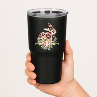 Stylish Leopard Pattern Easter Bunny Tumbler