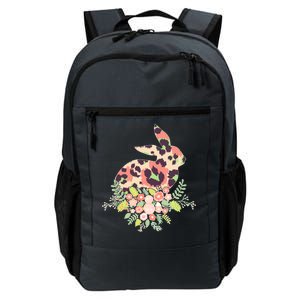 Stylish Leopard Pattern Easter Bunny Daily Commute Backpack