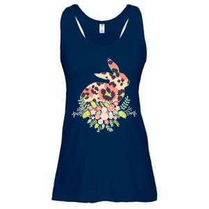 Stylish Leopard Pattern Easter Bunny Ladies Essential Flowy Tank