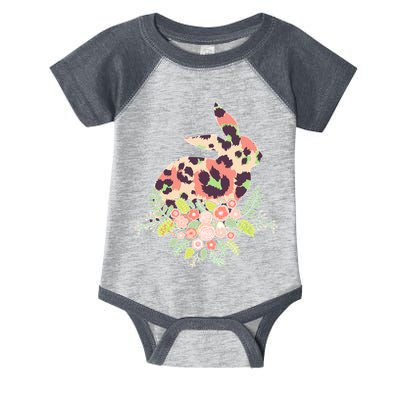 Stylish Leopard Pattern Easter Bunny Infant Baby Jersey Bodysuit