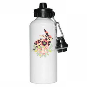 Stylish Leopard Pattern Easter Bunny Aluminum Water Bottle