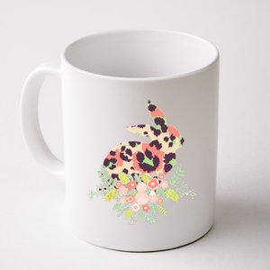 Stylish Leopard Pattern Easter Bunny Coffee Mug