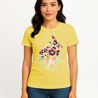 Stylish Leopard Pattern Easter Bunny Womens T-Shirt