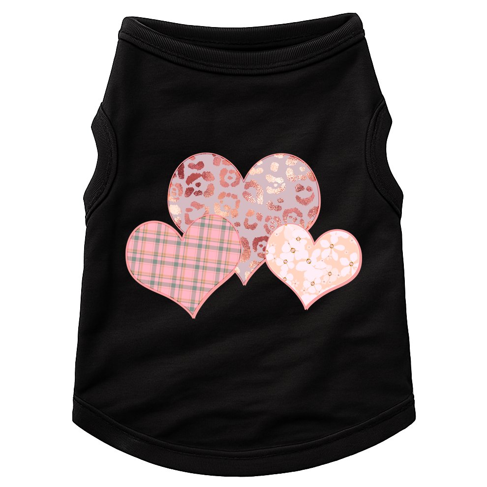 Stylish Pattern Hearts Doggie Tank