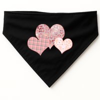 Stylish Pattern Hearts USA-Made Doggie Bandana
