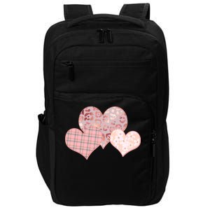 Stylish Pattern Hearts Impact Tech Backpack